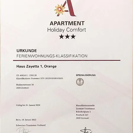 Apartment Zayetta Orange Cube Nr. 11a
